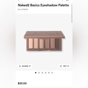 Urban Decay Naked 2 Basics